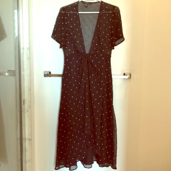 Forever21 Black midi dress